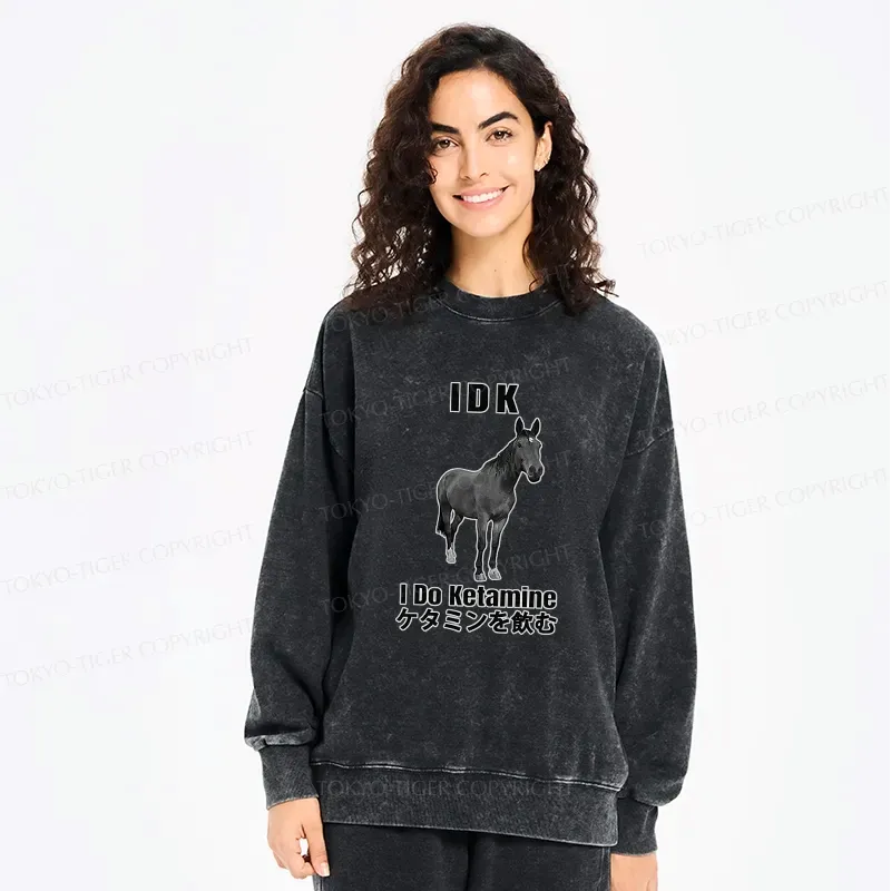 japanese washed sweatshirt for casual wear