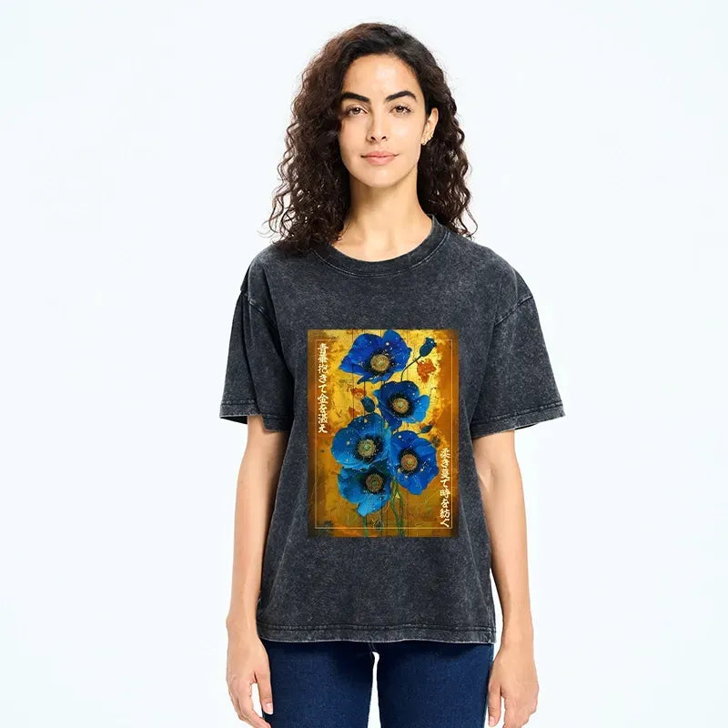 Kyoto lion shirt with golden background on sale