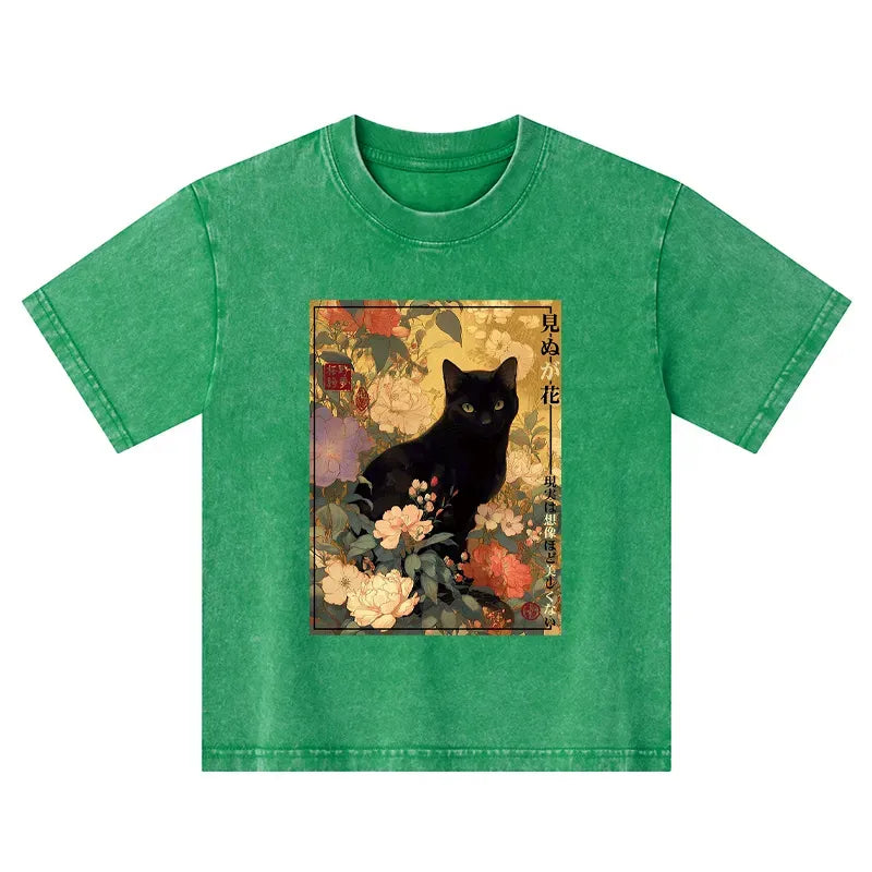 kids japanese washed t-shirt