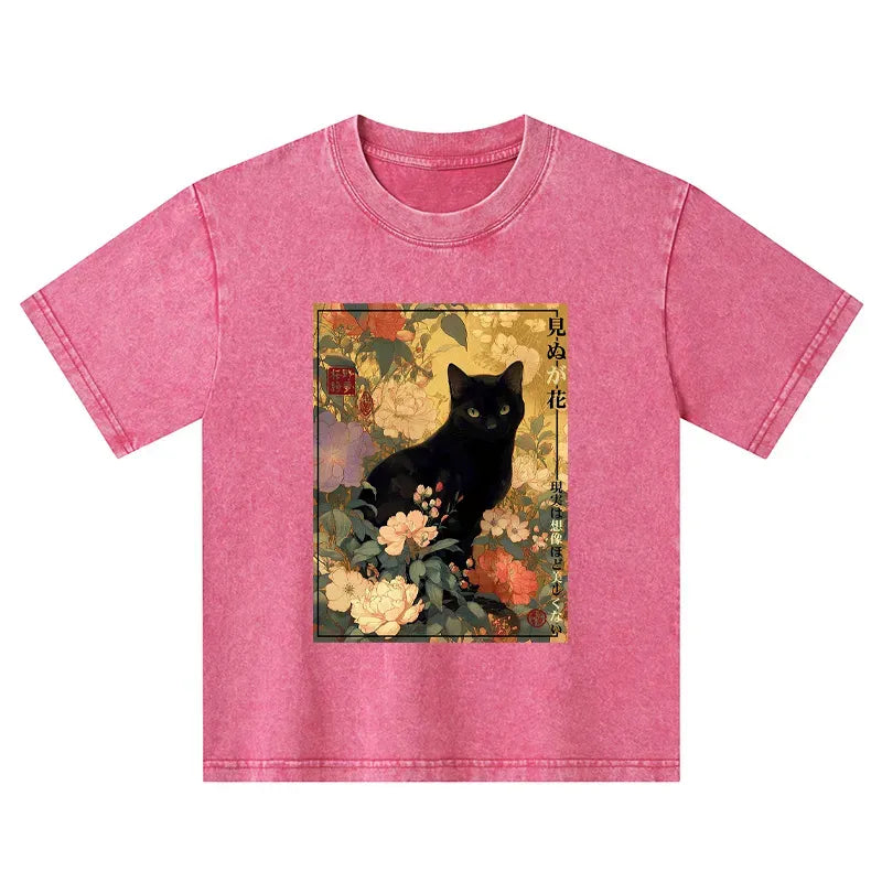 kids japanese washed t-shirt