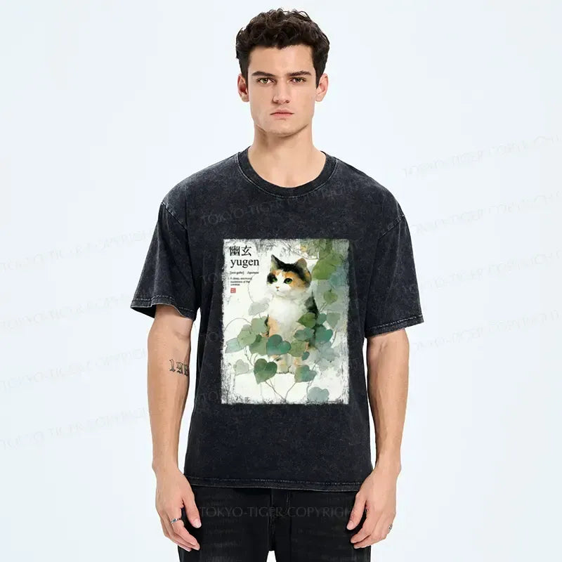 quiet contemplation cat shirt for streetwear