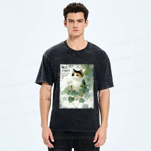 quiet contemplation cat shirt for streetwear