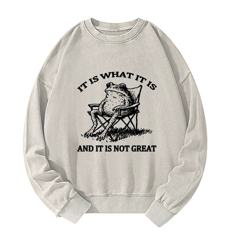 Japanese Kyoto Lion Washed Sweatshirt