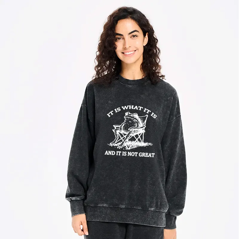 Japanese Kyoto Lion Washed Sweatshirt