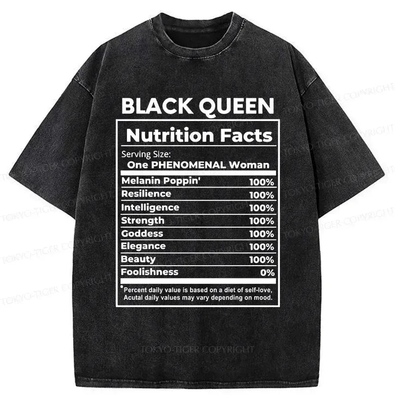 Kyoto-Lion Queen Ingredients Washed T-Shirt