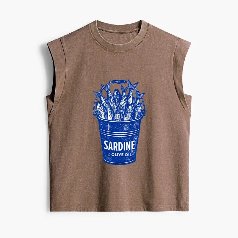 Japanese Washed Tank Top for Summer