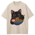 Vintage Cat Ate Ramen T-Shirt for Casual Wear