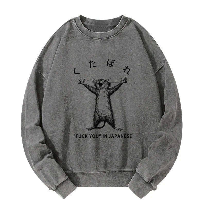 kyoto lion happy mouse sweatshirt gift idea