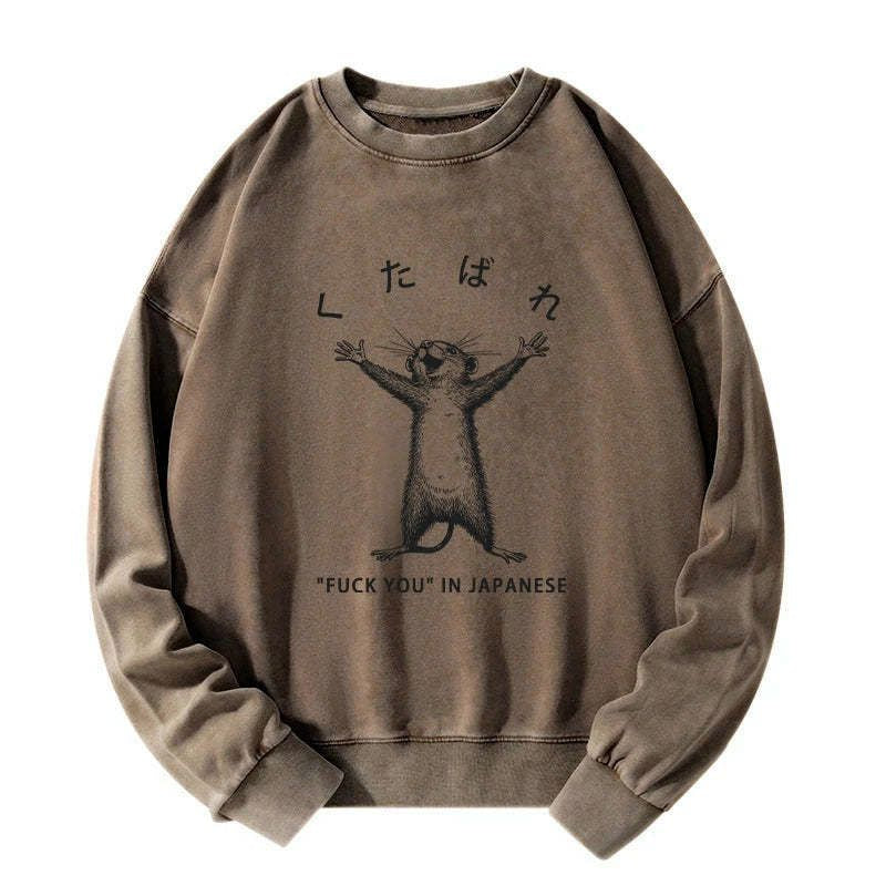 kyoto lion happy mouse sweatshirt gift idea