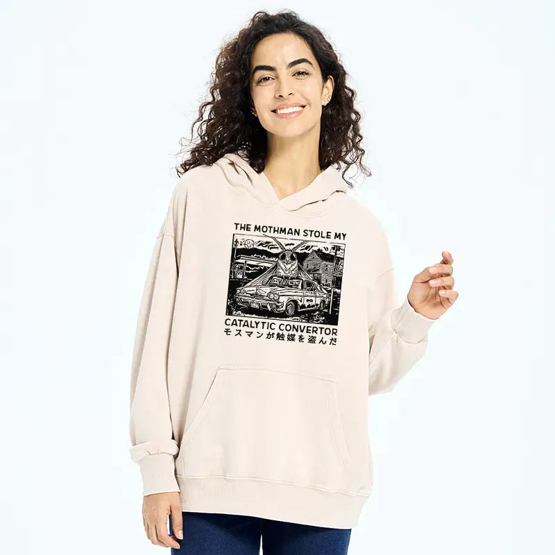 Japanese Washed Hoodie for Streetwear