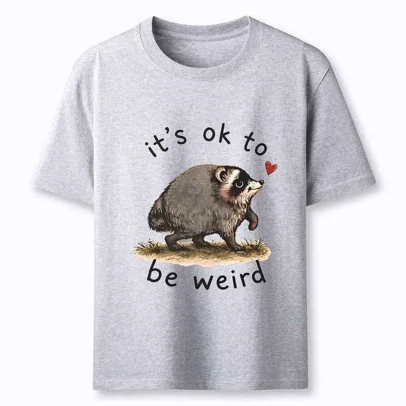 Japanese Raccoon Art T-Shirt for Everyday Wear