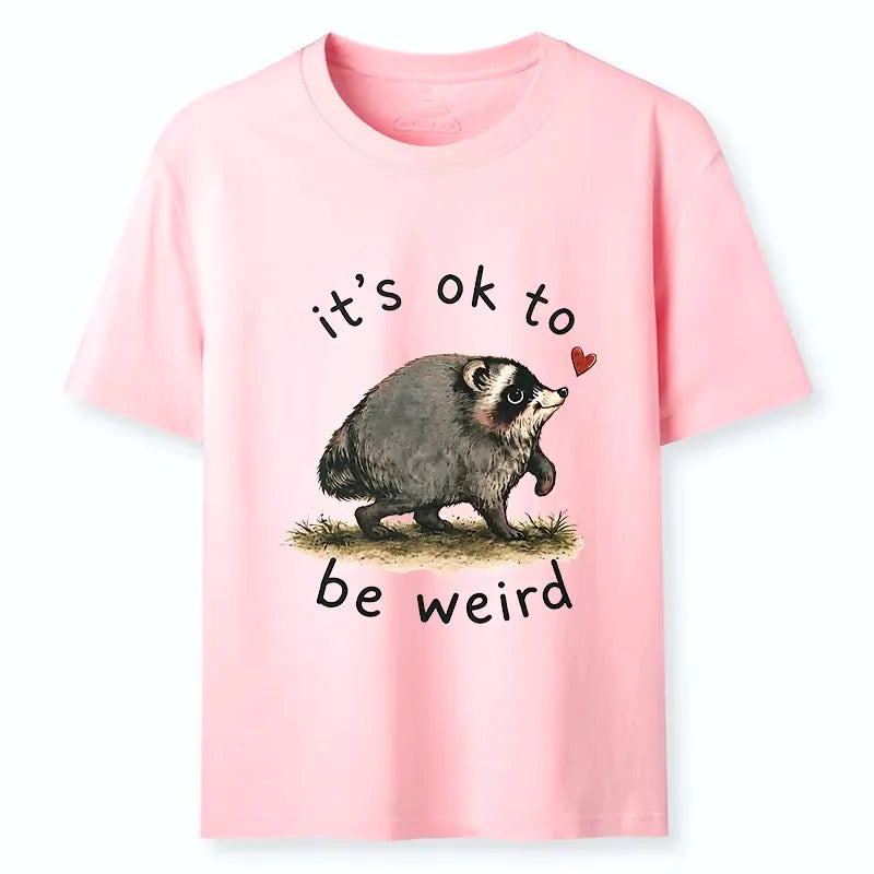 Japanese Raccoon Art T-Shirt for Everyday Wear