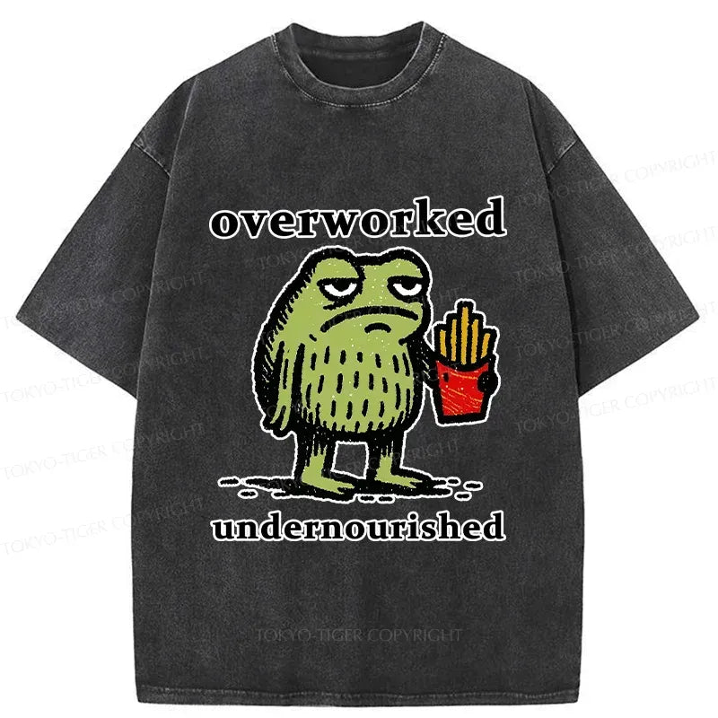 Kyoto-Lion Decadent And Tired Frog Japan Washed T-Shirt