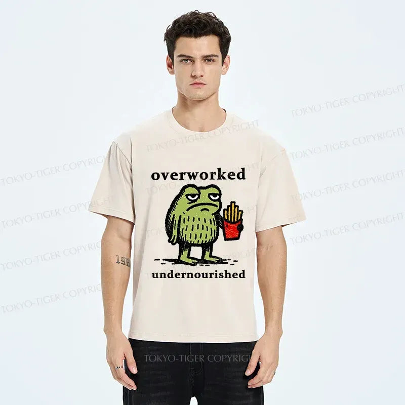 Kyoto-Lion Decadent And Tired Frog Japan Washed T-Shirt