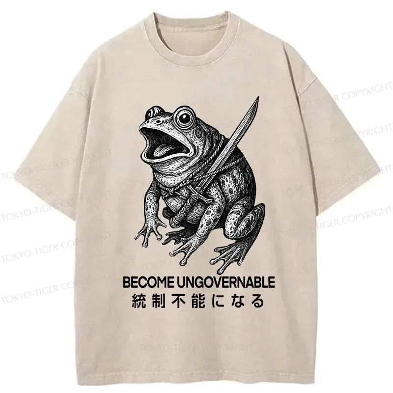 Vintage Frog Carrying Sword T-Shirt