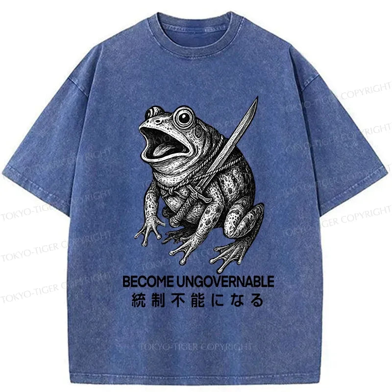 Vintage Frog Carrying Sword T-Shirt