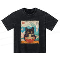 japanese cat t-shirt for kids discount