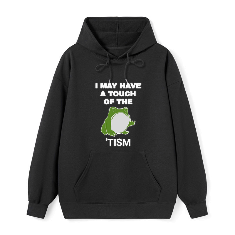 funny frog flipping the bird hoodie for men