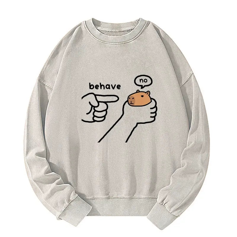 Washed Unisex Sweatshirt Trendy Gift Idea