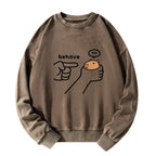 Kyoto-Lion Dishonest Capybara Washed Sweatshirt