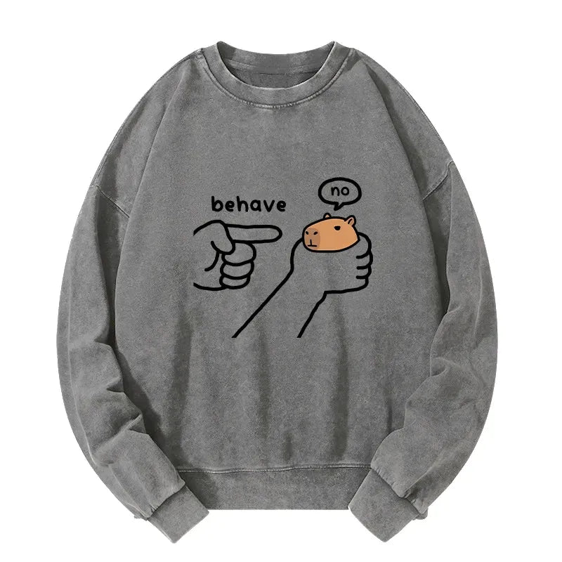 Funny Capybara Pullover for Casual