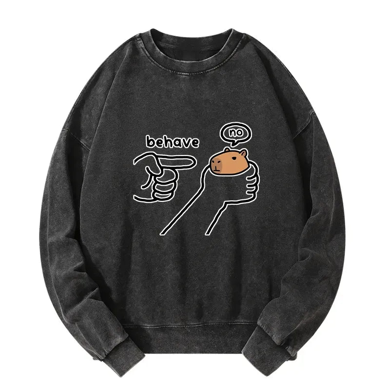 Funny Capybara Pullover for Casual