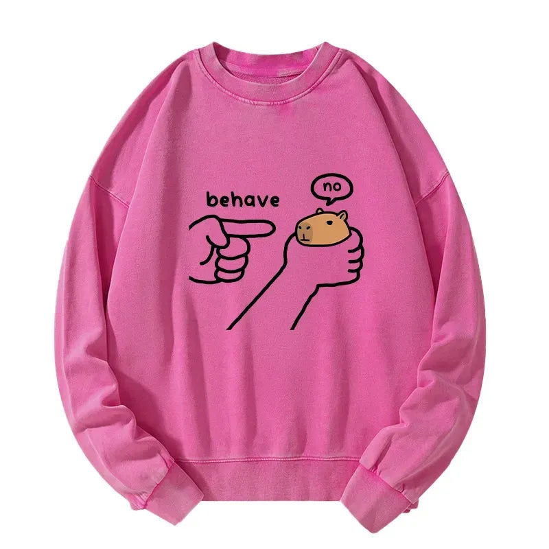 Funny Capybara Pullover for Casual