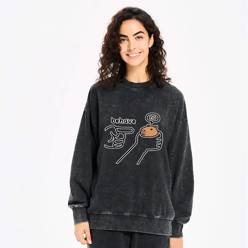 Japanese Capybara Sweatshirt for Daily Wear