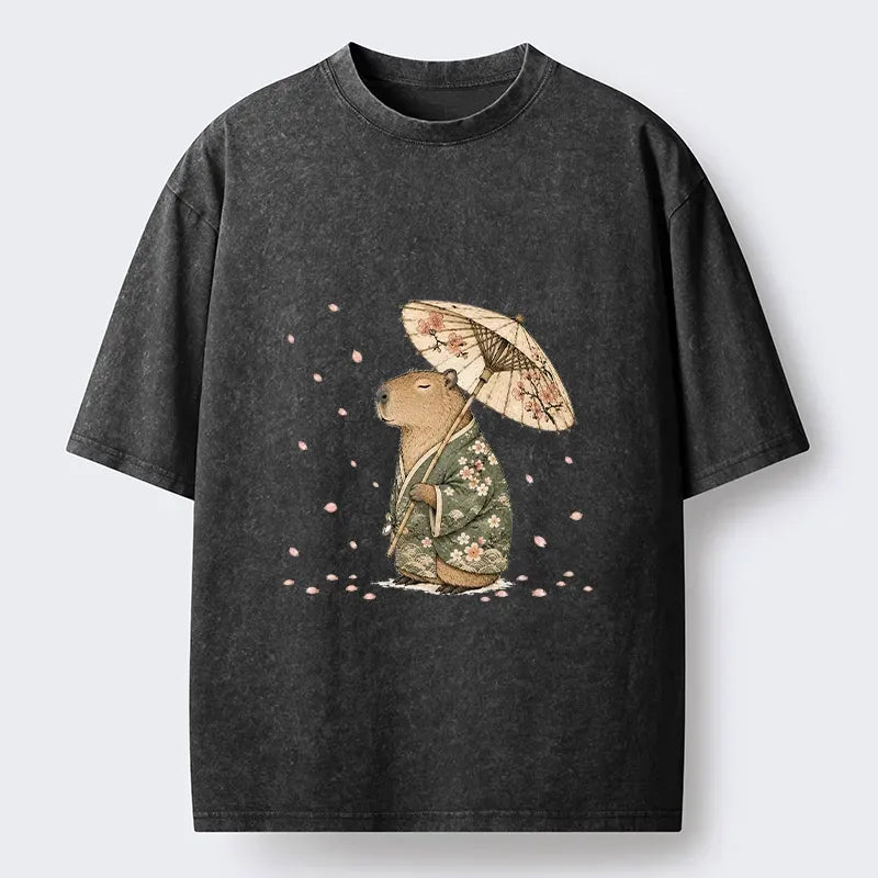 Relaxed Sakura Kimono Washed Tee Gift Idea