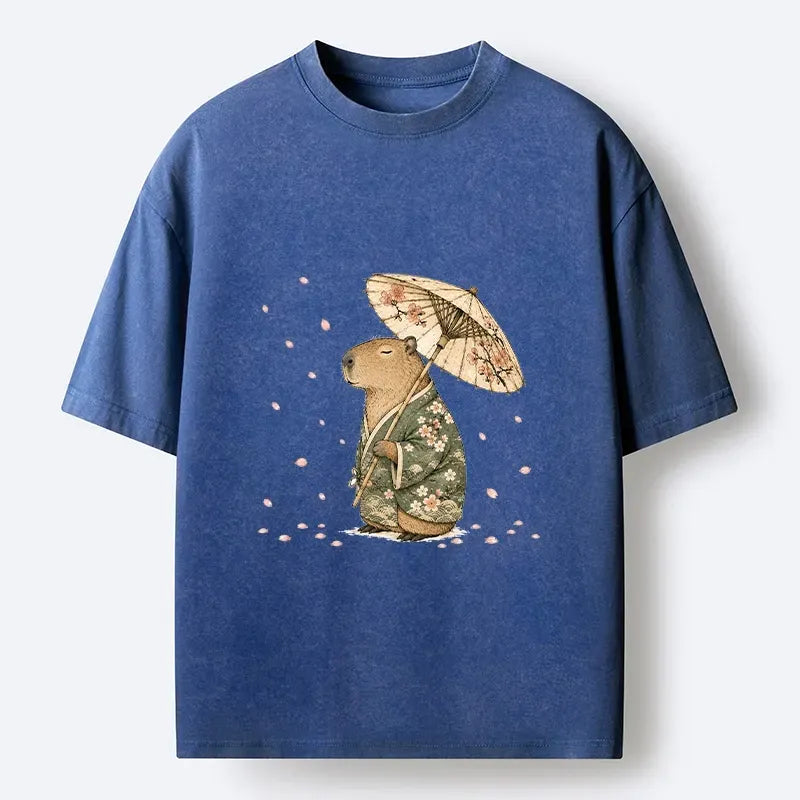 Relaxed Sakura Kimono Washed Tee Gift Idea