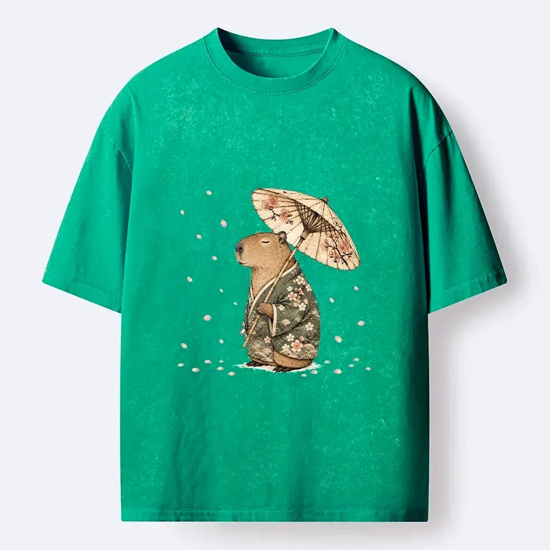 Relaxed Sakura Kimono Washed Tee Gift Idea