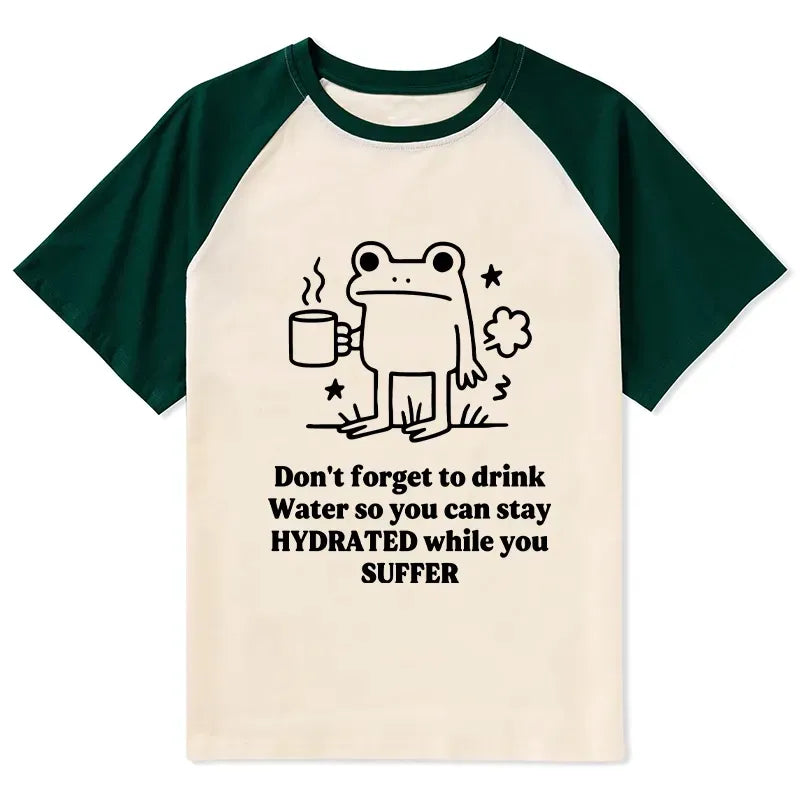 Japanese Ukiyo-e Frog Raglan Tee Best Seller