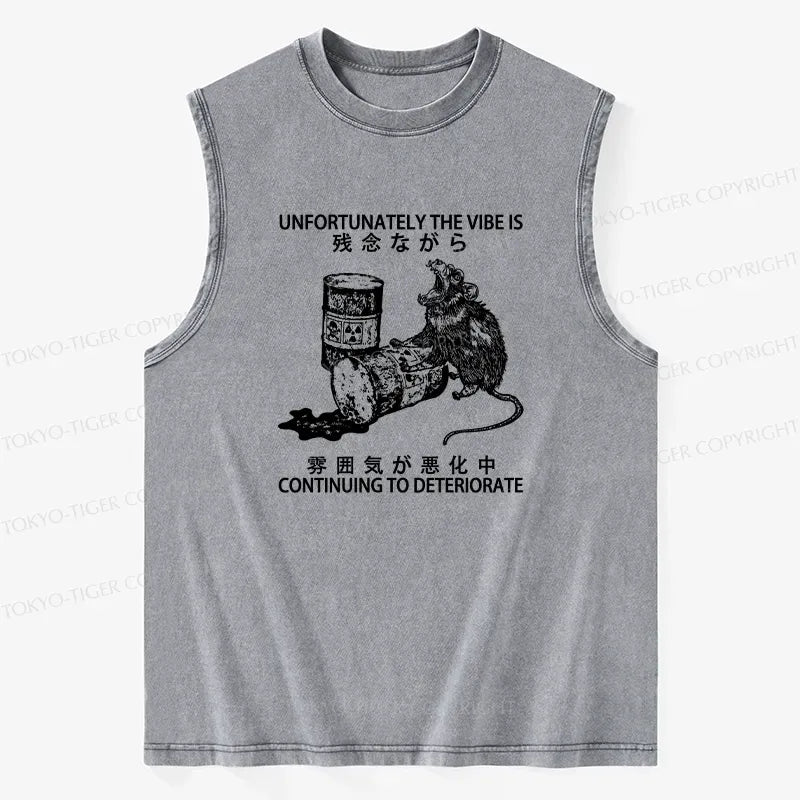 japanese vintage washed tank top for daily wear