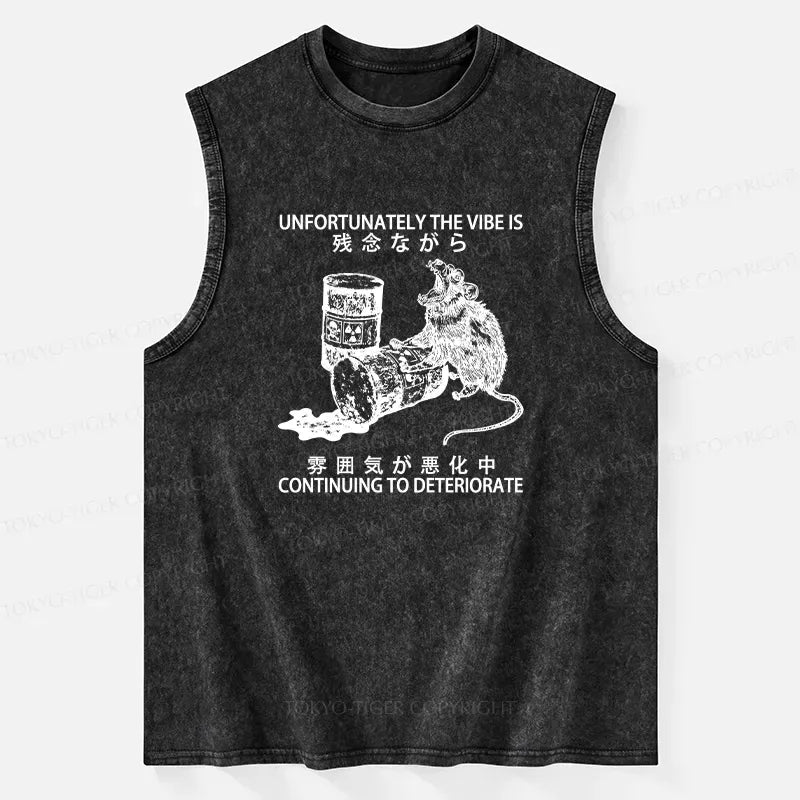 japanese vintage washed tank top for daily wear
