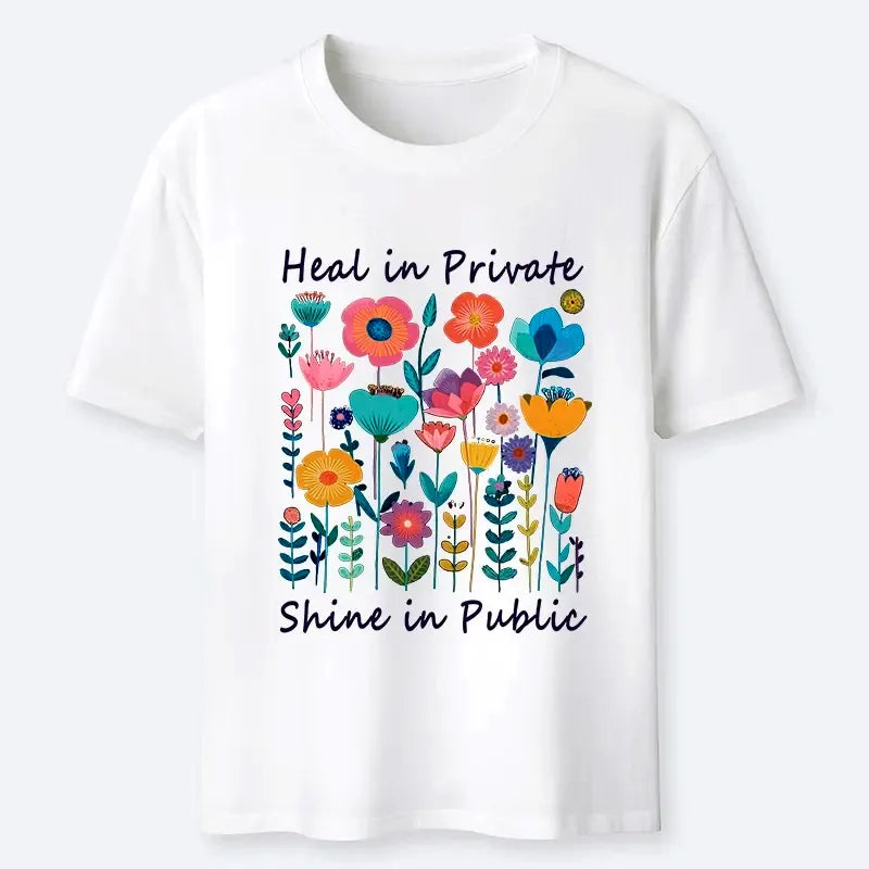Kyoto Lion Wildflower Growth Unisex Cotton T-Shirt