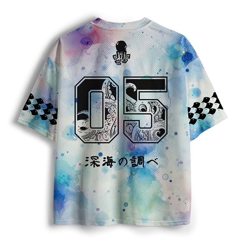 Frog Octopus Playing Saxophone Mesh Jersey