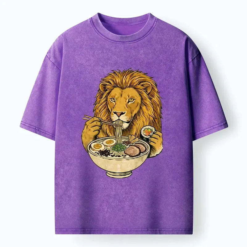 Japanese washed T-shirt for daily wear