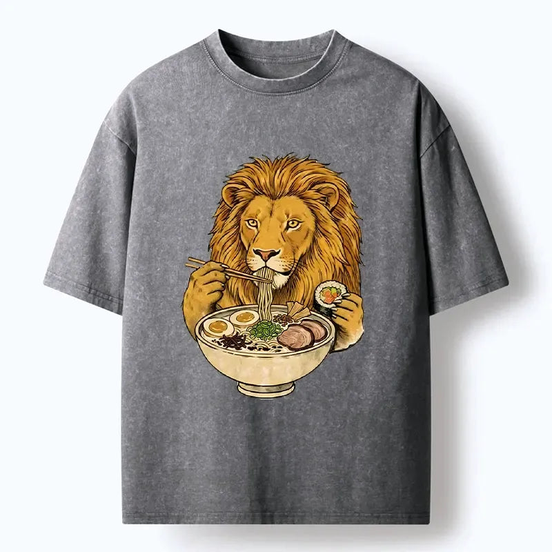 Unisex cotton T-shirt with Ukiyo-e art