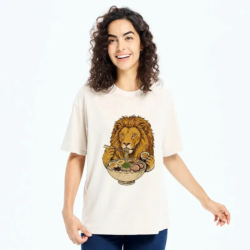 Unisex cotton T-shirt with Ukiyo-e art