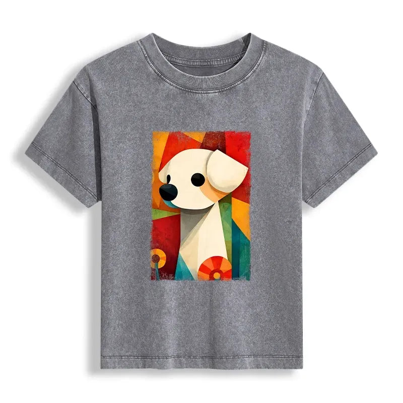 Women's Abstract Color Block T-Shirt Deal