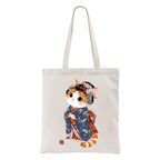 Kyoto-Lion Cat Dressed As A Geisha Funny Tote Bag
