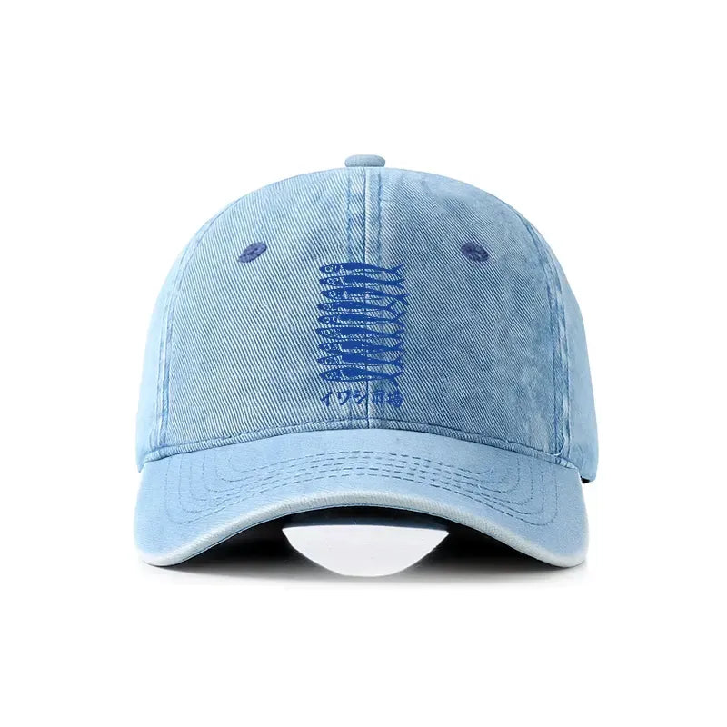 Kyoto-Lion Sardine Market Denim Cap