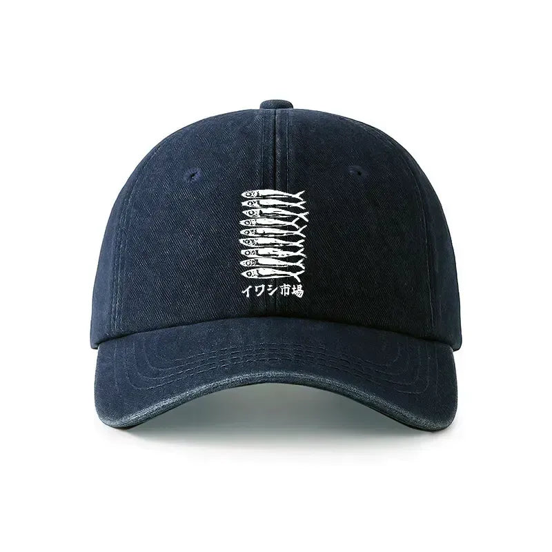 Kyoto-Lion Sardine Market Denim Cap