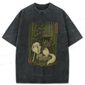 Kyoto-Lion Japanese Fox Demon Washed T-Shirt