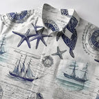 Unisex Cotton Button-up Shirt for Vacation