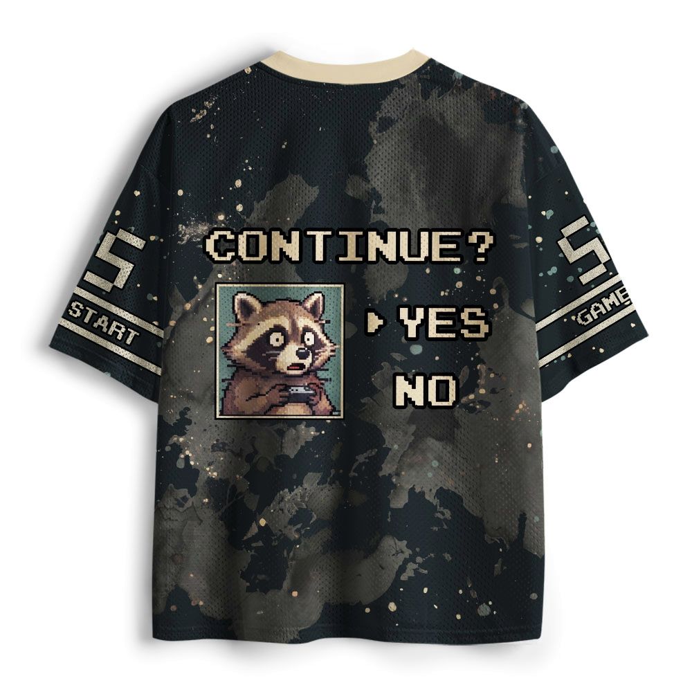 Kyoto-Lion Retro Gamer Raccoon #55 Mesh Jersey