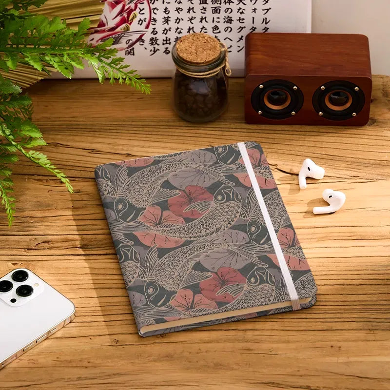 Japanese koi notebook for travel journaling