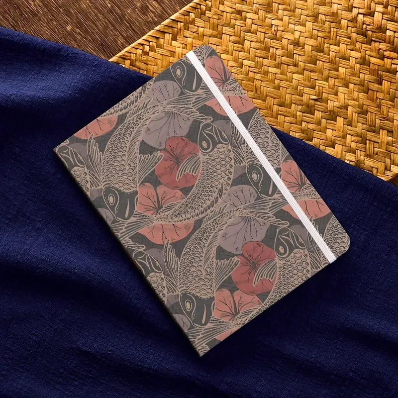 Kyoto-Lion Swimming Koi Notebook
