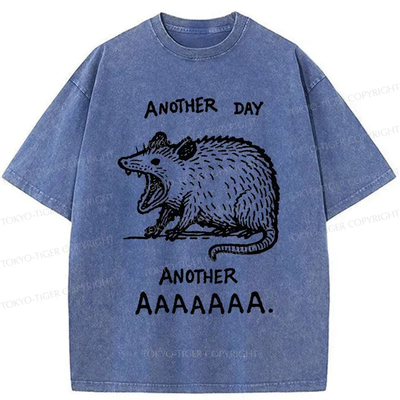 Kyoto-Lion Screaming Possum Washed T-Shirt