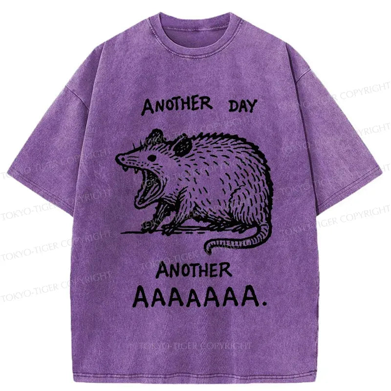 Kyoto-Lion Screaming Possum Washed T-Shirt